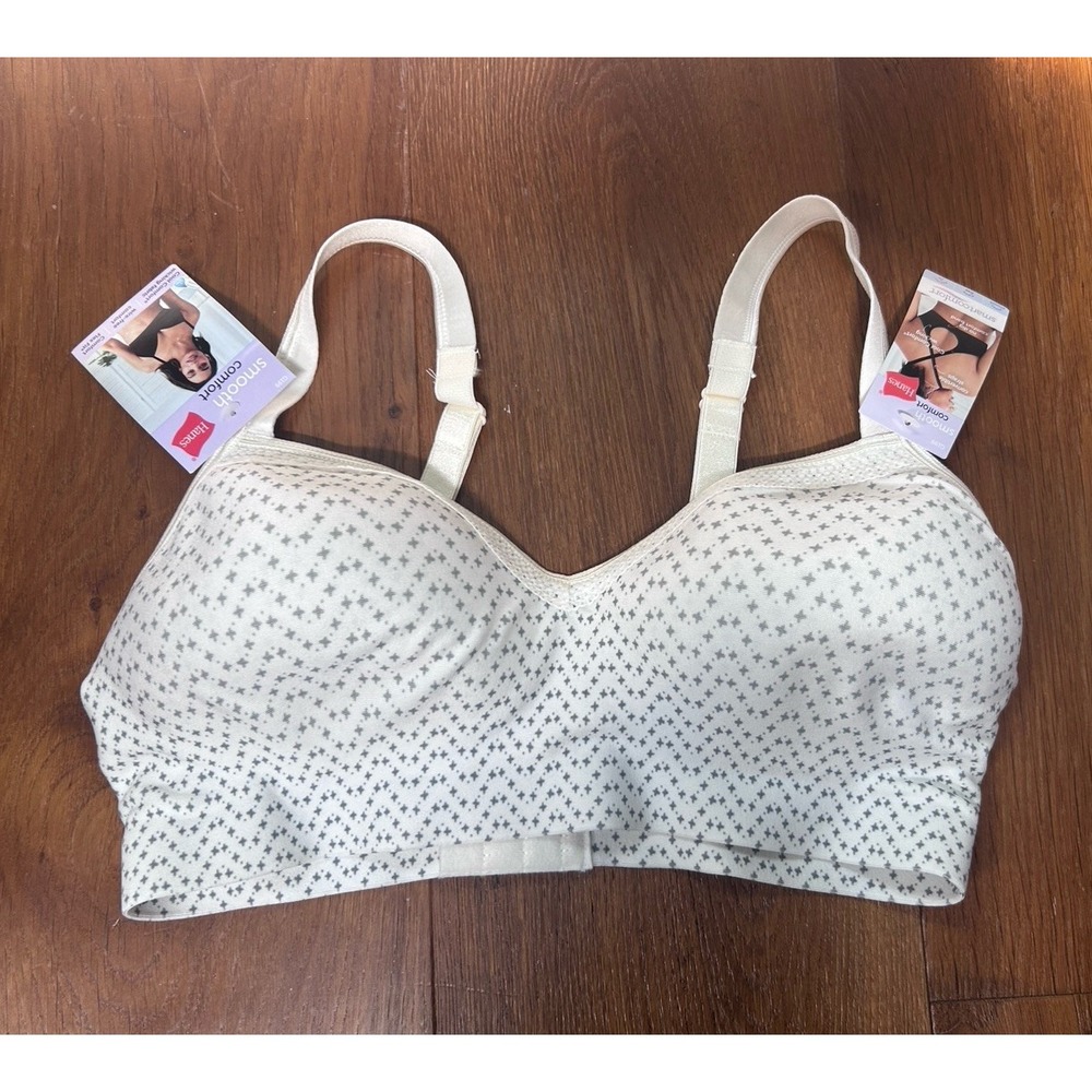 Hanes Comfort Flex Fit Bra Large G199 Convertible  Wireless New